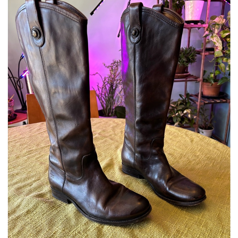 Frye “Melissa Button” tall riding Boots